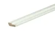 Opdekglaslat ZS9 Meranti 9x32mm 2 afgeschuinde kanten met sponning Komo 80mu wit gegrond per 10 stuks 
