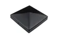 Paalkap Piramide 121x121mm zwart