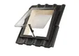 PE Dakraam 380x440mm (dagmaat) Ubbink Finkenberger 4-pans FR1 zwart 