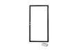 Poortframe set voor blokhutprofiel 985x1900mm zwart