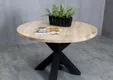 Tafelpoot model Spin 80 metaal 710x800mm (Profiel 100x100mm) zwart