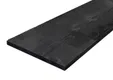Potdekselplank 25x275mm bezaagd zwart geïmpregneerd (gedompeld) 