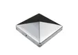 Paalkap piramide 101x101mm RVS 