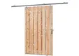 Douglas schuifdeur 130x195cm geschaafd | RVS deurbeslag