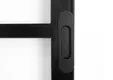 Stalen schuifdeur 3-vaks zwart met glas 957x2095mm 