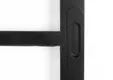 Stalen schuifdeur 8-vaks zwart met glas 957x2095mm