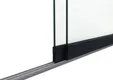Glazen schuifwand 2-rail antraciet RAL 7016S
