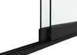 Glazen schuifwand 2-rail mat zwart RAL 9005M