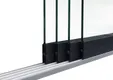 Glazen schuifwand 4-rail antraciet RAL 7016S