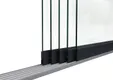 Glazen schuifwand 5-rail antraciet RAL 7016S