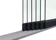 Glazen schuifwand 6-rail antraciet RAL 7016S