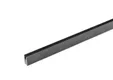Sierstrip XL 2500mm voor glazen schuifwand mat zwart 