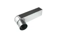 Stadsuitloop HWA verzinkt staal 60 x 80 mm t.b.v. HWA-buis ø80 mm