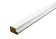Stijl en bovendorpel Meranti Raamhout voor enkelglas (model RHB) 40x67mm 2x gegrond 