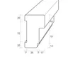 Stijl Meranti kozijnhout (model A) 66x110mm 2x gegrond 