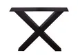 Tafelpoot model x zwart metaal 820x730x150mm