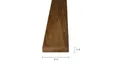 Thermo Fraké lat 20x90mm geschaafd
