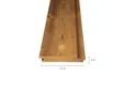 Thermo Grenen enkel blokprofiel 20x140mm (werkend 125mm) Vario