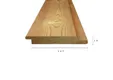 Channelsiding thermisch gemodificeerd Grenen 19x143mm(19x127mm werkend)