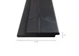 Channelsiding thermisch gemodificeerd Grenen 18x142mm (werkend 17x130mm) zwart gespoten