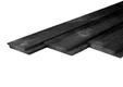 Channelsiding thermisch gemodificeerd Grenen 19x143mm(19x127mm werkend) zwart geïmpregneerd (gespoten)