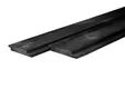 Channelsiding thermisch gemodificeerd Grenen 19x143mm(19x127mm werkend) zwart geïmpregneerd (gespoten)