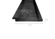 Channelsiding thermisch gemodificeerd Grenen 19x143mm(19x127mm werkend) zwart geïmpregneerd (gespoten)