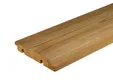 Thermisch gemodificeerd Grenen dubbel blokprofiel ongelijk x-clip 21x129mm (werkend)