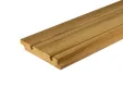 Thermisch gemodificeerd Grenen dubbel blokprofiel ongelijk x-clip 21x129mm (werkend)