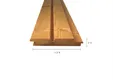 Thermo Grenen dubbel blokprofiel 20x140mm (125mm werkend) Vario