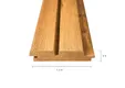 Thermo Grenen dubbel blokprofiel 26x142mm (126mm werkend)