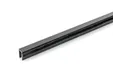 Tochtstrip XL 2600mm voor glazen schuifwand mat zwart