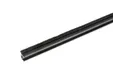 Tochtstrip 2600mm voor glazen schuifwand mat zwart