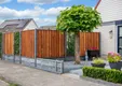 Tuinscherm Dalian 180x180cm geschaafd Keruing 19-planks