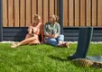 Tuinscherm Dalian 180x180cm geschaafd Keruing 19-planks