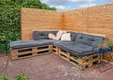 Tuinscherm Kobe 180x180cm geschaafd Douglas 26-planks
