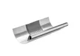 Gootuitzetstuk zink M333/153mm met kraal en rubber t.b.v. mastgoot