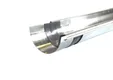 Gootuitzetstuk zink M333/153mm met kraal en rubber t.b.v. mastgoot