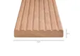 Vlonderplank Bangkirai(Yellow Balau) 21x145mm