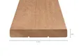 Vlonderplank Bangkirai(Yellow Balau) 28x190mm
