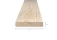SLS Vuren 38x170mm geschaafd