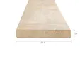 SLS Vuren 38x235mm geschaafd 