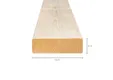 Balk Vuren 50x150mm (45x145mm netto) geschaafd 