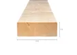 Balk Vuren 75x200mm (70x195mm netto) geschaafd 