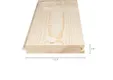 Vloerdeel Vuren 22x125mm (werkend 18x113mm) mes en groef geschaafd 