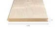 Vloerdeel Vuren 32x300mm (werkend 25x280mm) mes en groef geschaafd