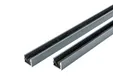 Wandprofiel 2700mm voor 1-rail glazen schuifwand antraciet 