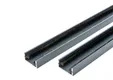 Wandprofiel 2700mm voor 2-rail glazen schuifwand antraciet
