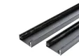 Wandprofiel 2700mm voor 3-rail glazen schuifwand mat zwart