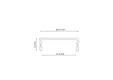 Wandprofiel 2700mm voor 3-rail glazen schuifwand mat zwart